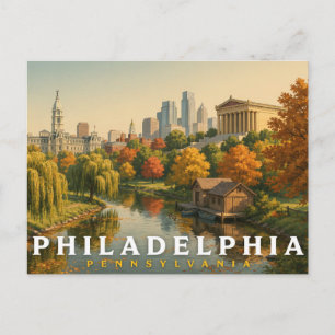 Philadelphia Pennsylvania Reise  Postkarte