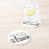 Philadelphia, Pennsylvania Sandstein Untersetzer (Seite)