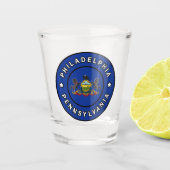 Philadelphia Pennsylvania Schnapsglas (Vorderseite)