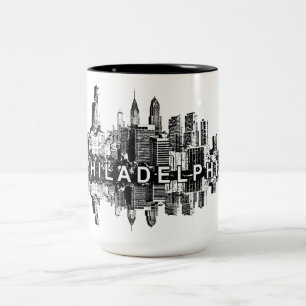 Philadelphia, Pennsylvania, schwarz Zweifarbige Tasse