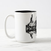 Philadelphia, Pennsylvania, schwarz Zweifarbige Tasse (Links)