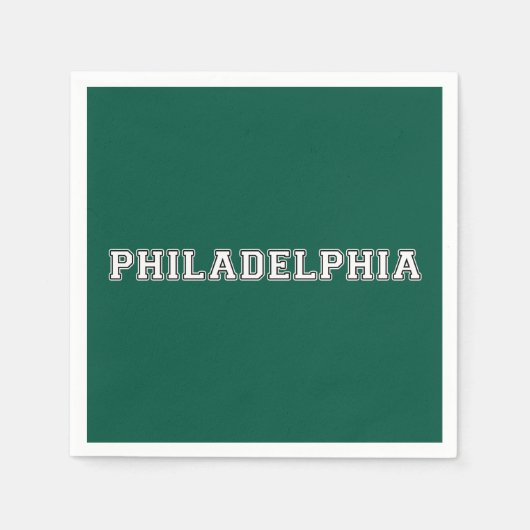 Philadelphia Pennsylvania Serviette (Vorderseite)