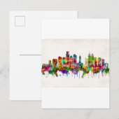 Philadelphia Pennsylvania Skyline Einladungspostkarte (Vorne/Hinten)