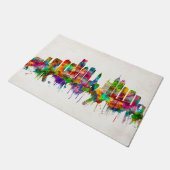 Philadelphia Pennsylvania Skyline Fußmatte (Schrägansicht)