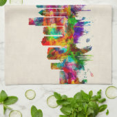 Philadelphia Pennsylvania Skyline Geschirrtuch (Gefaltet)