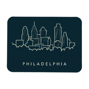 Philadelphia Pennsylvania Skyline Magnet