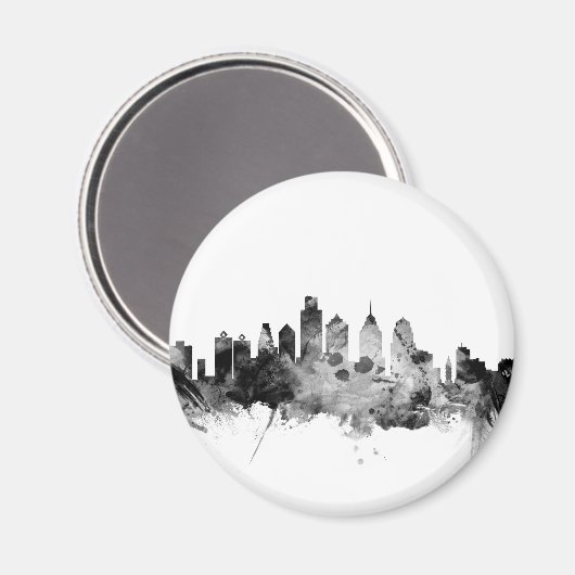 Philadelphia Pennsylvania Skyline Magnet (Vorderseite/Rückseite)