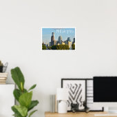 Philadelphia, Pennsylvania Skyline Poster (Heimbüro)
