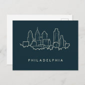 Philadelphia Pennsylvania Skyline Postkarte (Vorne/Hinten)