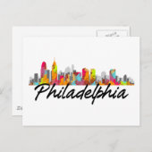 Philadelphia Pennsylvania Skyline Postkarte (Vorne/Hinten)