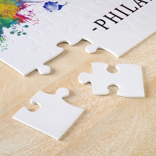 Philadelphia Pennsylvania Skyline Puzzle (Seite)