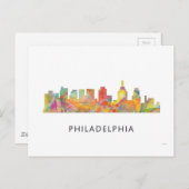 PHILADELPHIA PENNSYLVANIA SKYLINE WB1 - POSTKARTE (Vorne/Hinten)