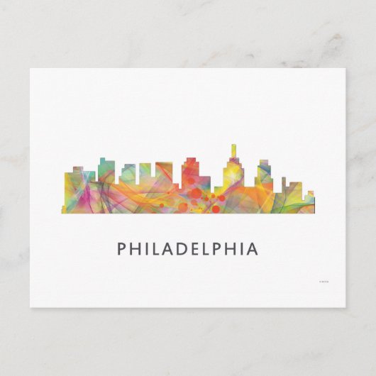 PHILADELPHIA PENNSYLVANIA SKYLINE WB1 - POSTKARTE (Vorderseite)