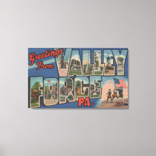 Philadelphia, Pennsylvania - Talschmiede Leinwanddruck