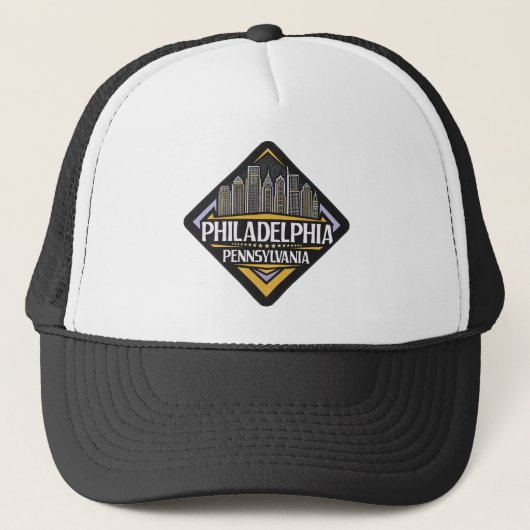 Philadelphia Pennsylvania Truckerkappe (Vorderseite)