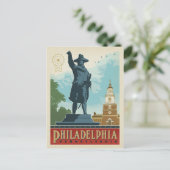 Philadelphia, Pennsylvania | Unabhängigkeitshalle Postkarte (Stehend Vorderseite)