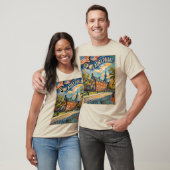 Philadelphia Pennsylvania US Retro Van Gogh Travel T-Shirt (Unisex)
