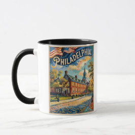 Philadelphia Pennsylvania US Retro Van Gogh Travel Tasse
