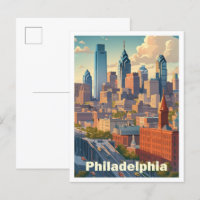 Philadelphia Pennsylvania USA Art Vintage Travel