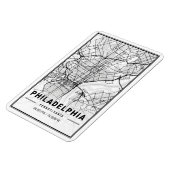 Philadelphia Pennsylvania USA Travel City Map Magnet (Linke Seite)