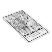 Philadelphia Pennsylvania USA Travel City Map Magnet (Rechte Seite)