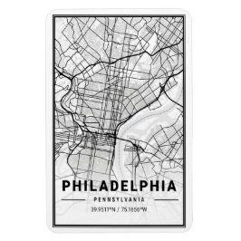 Philadelphia Pennsylvania USA Travel City Map Magnet