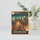 Philadelphia, Pennsylvania | VINTAG Postkarte (Stehend Vorderseite)