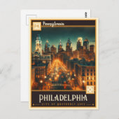 Philadelphia, Pennsylvania | VINTAG Postkarte (Vorne/Hinten)