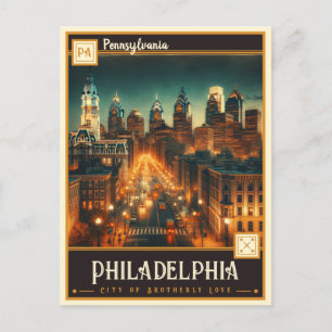 Philadelphia, Pennsylvania   Vintage Postkarte