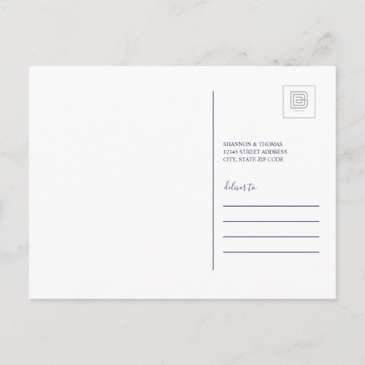 Philadelphia, Pennsylvania | Wir haben uns bewegt Einladungspostkarte (Rückseite)