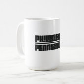 Philadelphia - Pennsylvanien Kaffeetasse (Vorderseite Links)