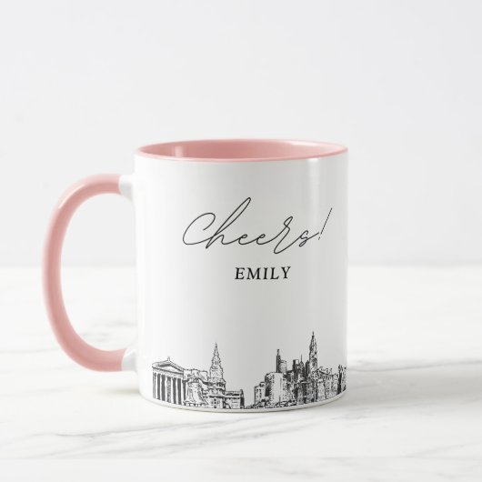 Philadelphia Personalisiert Wedding Coffee Tasse (Links)