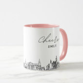 Philadelphia Personalisiert Wedding Coffee Tasse (VorderseiteRechts)