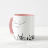 Philadelphia Personalisiert Wedding Coffee Tasse (Vorderseite Links)