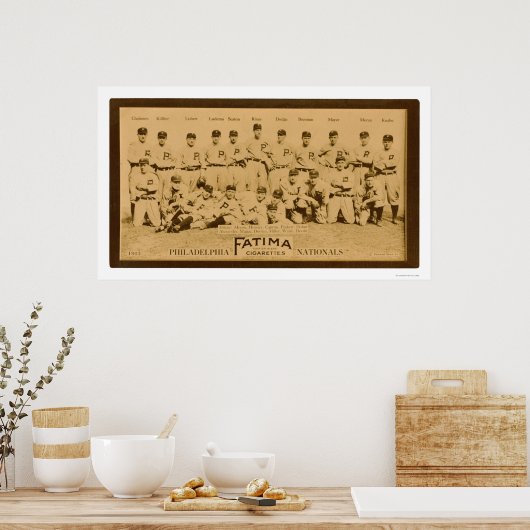 Philadelphia Phillies Team 1913 Poster (Küche)