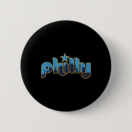 Philadelphia Philly - Throwback Design - Clic Button (Vorderseite)