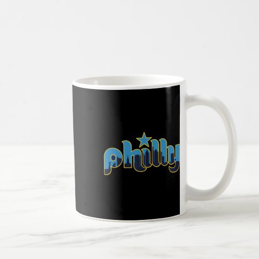 Philadelphia Philly - Throwback Design - Clic Kaffeetasse (Rechts)