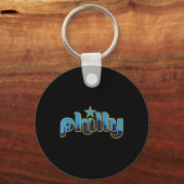 Philadelphia Philly - Throwback Design - Clic Schlüsselanhänger (Vorderseite)