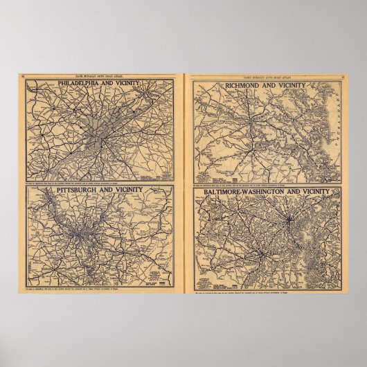 Philadelphia, Pittsburgh, Richmond Poster (Vorne)