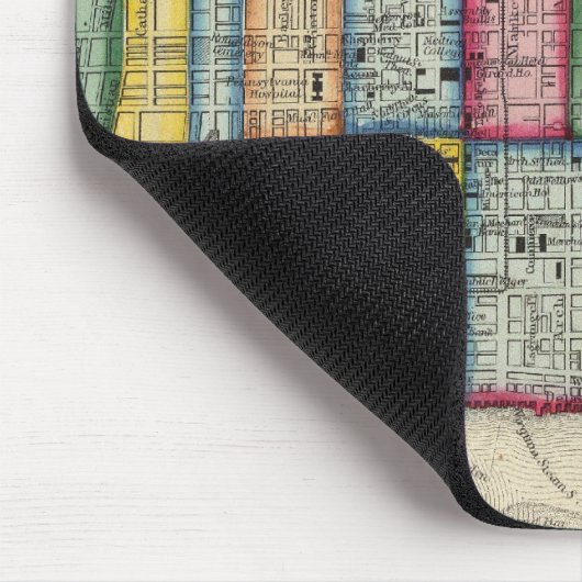 Philadelphia-Plan Mousepad (Ecke)