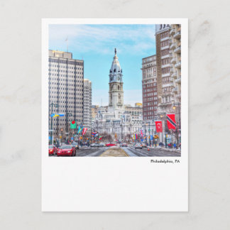 Philadelphia Post Card Rathaus Postkarte