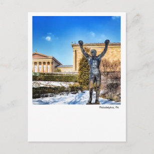Philadelphia Post Card-Rocky Statue Postkarte