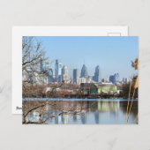 Philadelphia Postcard Downtown Postkarte (Vorne/Hinten)