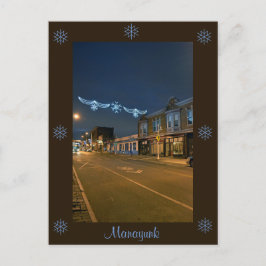 Philadelphia Postcard-Main Street Manayunk-Holiday Feiertagspostkarte