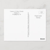 Philadelphia Postcard-Manayunk-Cresson & Cotton Postkarte (Rückseite)