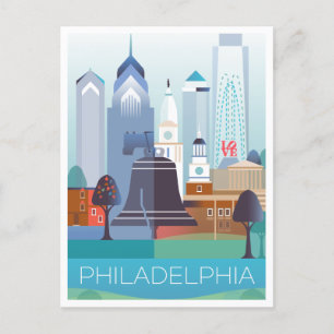 Philadelphia Postcard Postkarte