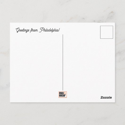 Philadelphia Postcard Postkarte (Rückseite)