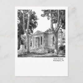Philadelphia Postcard-Rodin-Museum Postkarte