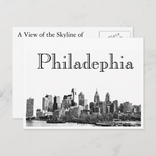 Philadelphia Postkarte (Vorne/Hinten)