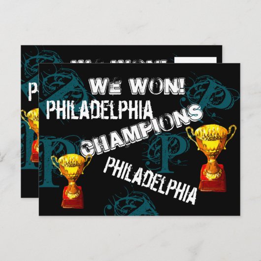 PHILADELPHIA POSTKARTE (Vorne/Hinten)